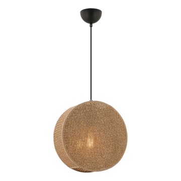 Pendel på ledning BIG DRUM 1xE27/60W/230V brun