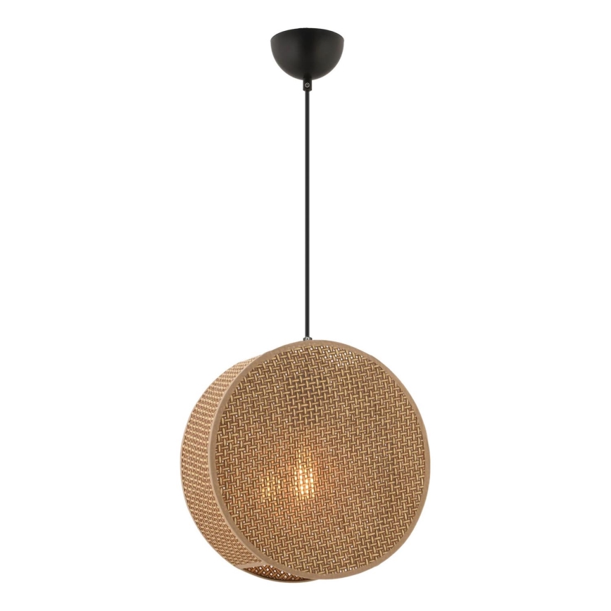 Pendel på ledning BIG DRUM 1xE27/60W/230V brun