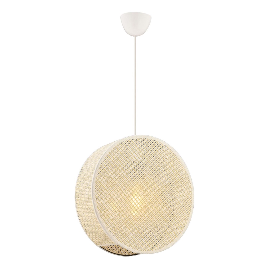 Pendel på ledning BIG DRUM 1xE27/60W/230V cremefarvet