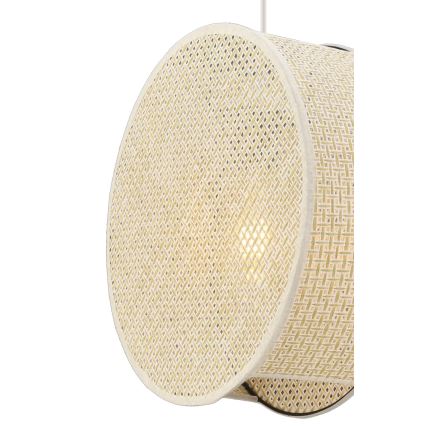 Pendel på ledning BIG DRUM 1xE27/60W/230V cremefarvet