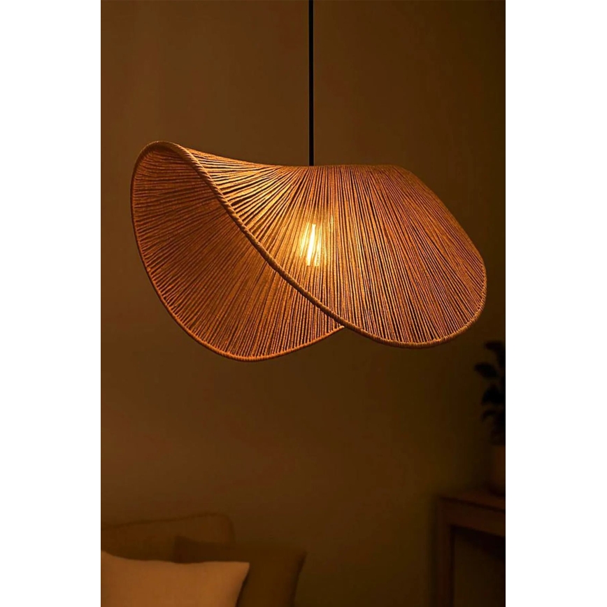 Pendel på ledning BOHO 1xE27/40W/230V raffia