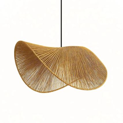 Pendel på ledning BOHO 1xE27/40W/230V raffia