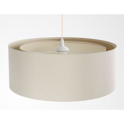 Pendel på ledning BOHO TRINITI 1xE27/60W/230V Ø 50 cm cremefarvet