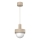 Pendel på ledning CANAN 1xE27/15W/230V Ø 20 cm beige