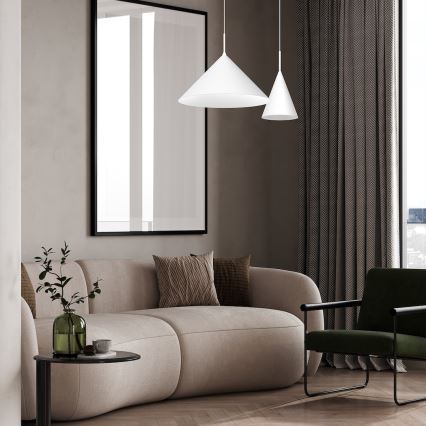 Pendel på ledning CAPITAL 1xGX53/15W/230V Ø 46 cm hvid