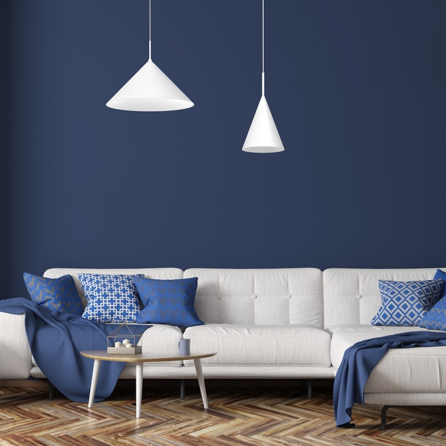 Pendel på ledning CAPITAL 1xGX53/15W/230V Ø 46 cm hvid