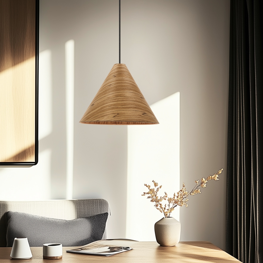 Pendel på ledning CONO 1xE27/40W/230V egfinér