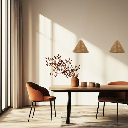 Pendel på ledning CONO 1xE27/40W/230V egfinér