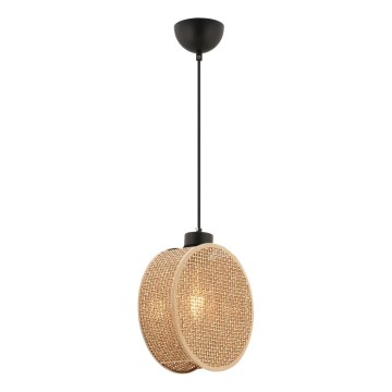 Pendel på ledning DRUM 1xE27/60W/230V brun