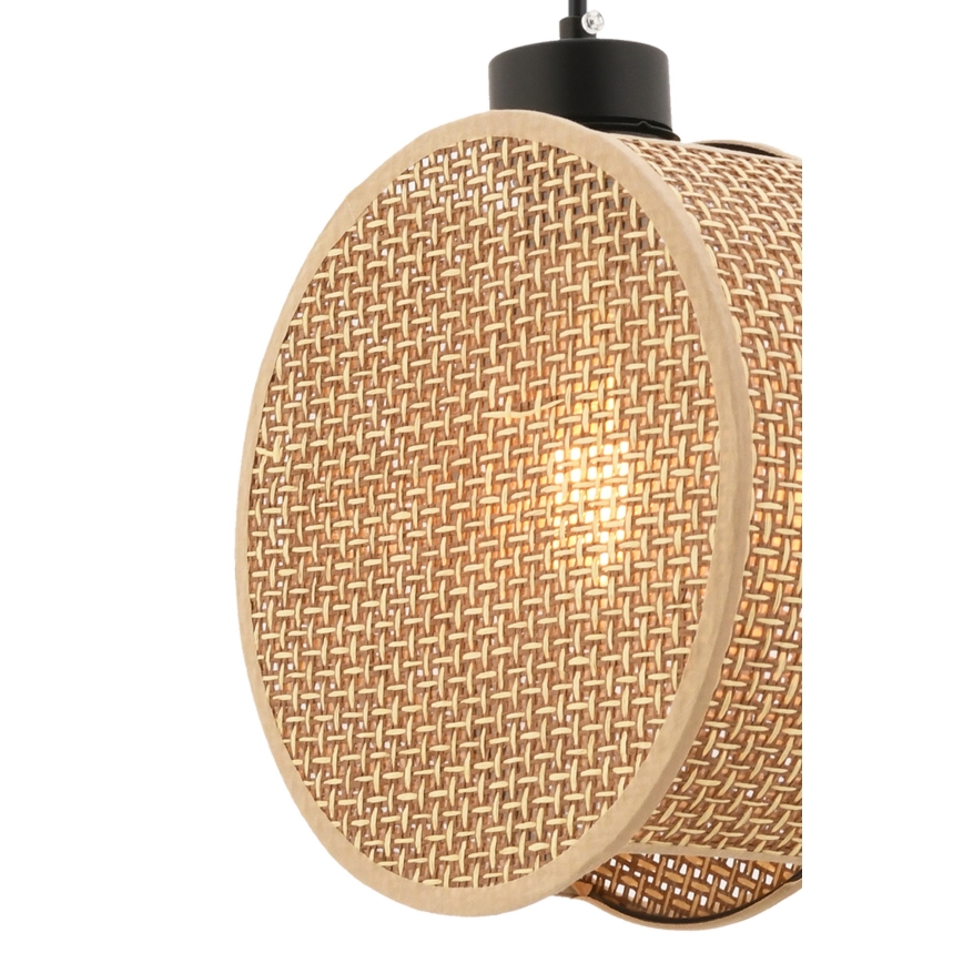 Pendel på ledning DRUM 1xE27/60W/230V brun
