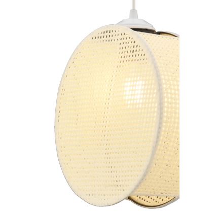 Pendel på ledning DRUM 1xE27/60W/230V cremefarvet
