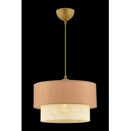 Pendel på ledning ECHO 1xE27/60W/230V brun/creme