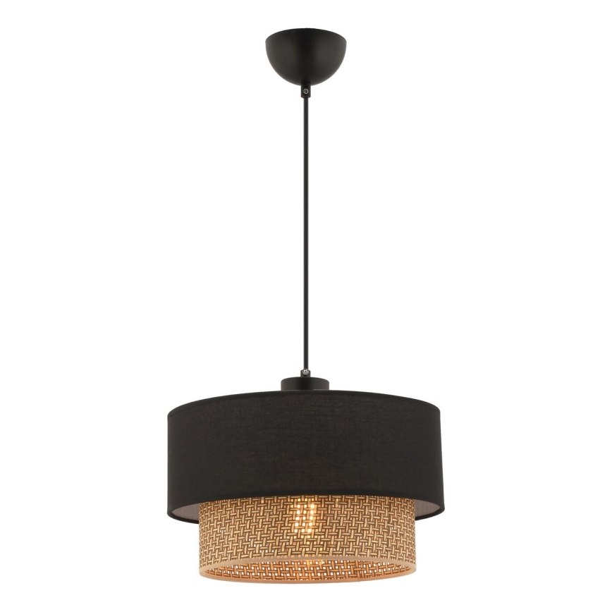 Pendel på ledning ECHO 1xE27/60W/230V sort/brun