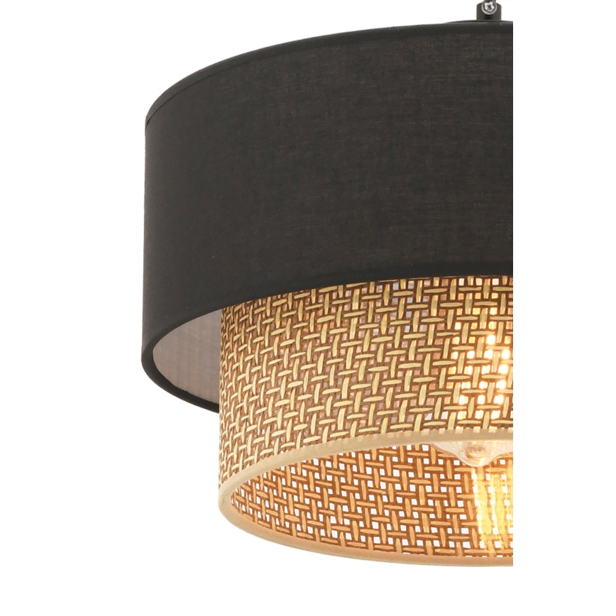 Pendel på ledning ECHO 1xE27/60W/230V sort/brun