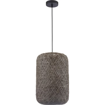 Pendel på ledning ELLEN 1xE27/20W/230V Ø 30 cm antracit