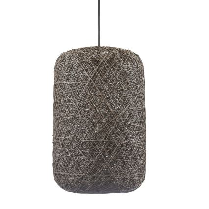 Pendel på ledning ELLEN 1xE27/20W/230V Ø 30 cm antracit