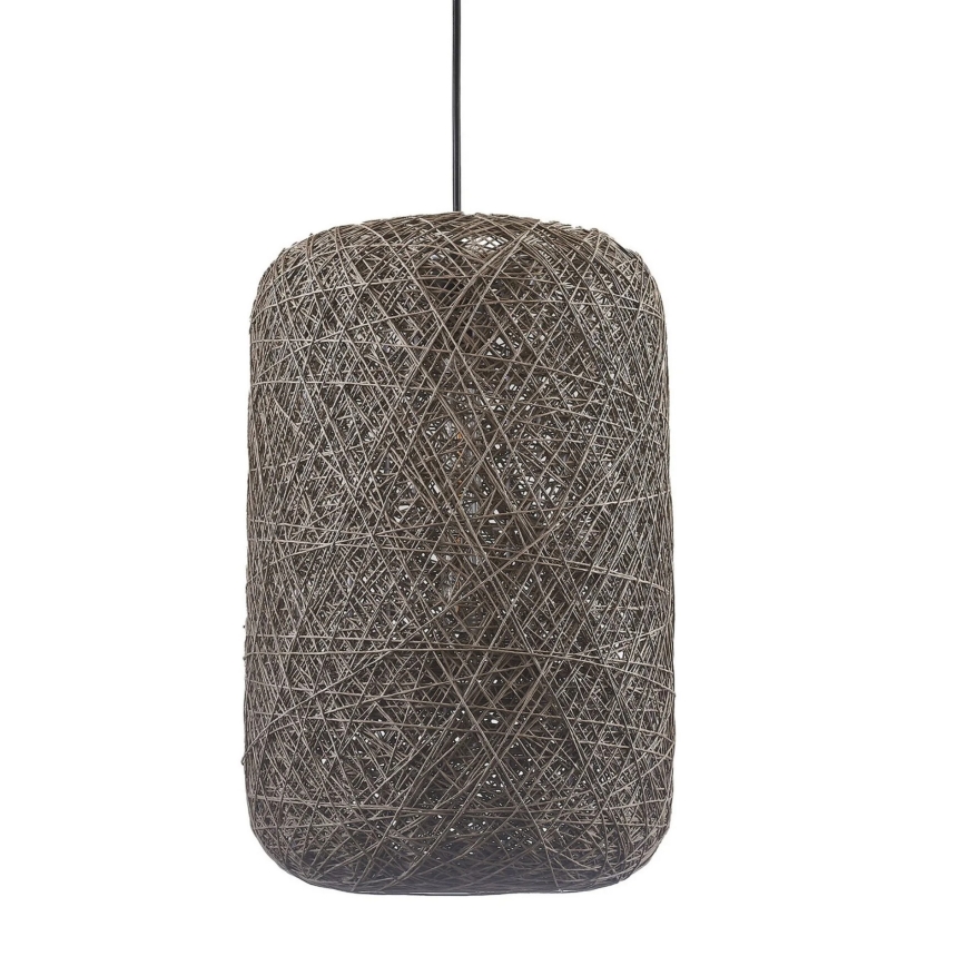 Pendel på ledning ELLEN 1xE27/20W/230V Ø 30 cm antracit