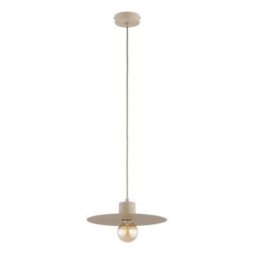 Pendel på ledning EMELI 1xE27/15W/230V beige