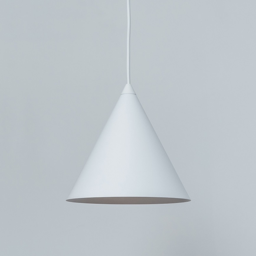 Pendel på ledning ETNA II 1xE27/15W/230V Ø 18,5 cm hvid