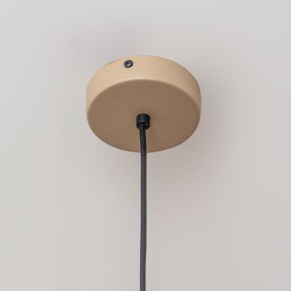 Pendel på ledning ETNA II 1xE27/15W/230V Ø 25 cm beige