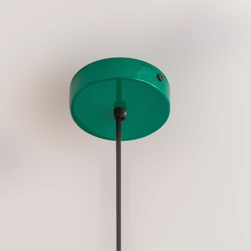 Pendel på ledning ETNA II 1xE27/15W/230V Ø 25 cm grøn