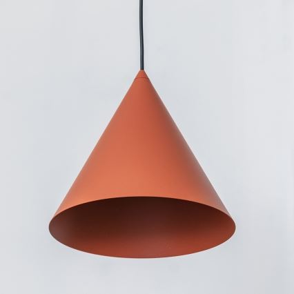 Pendel på ledning ETNA II 1xE27/15W/230V Ø 25 cm orange
