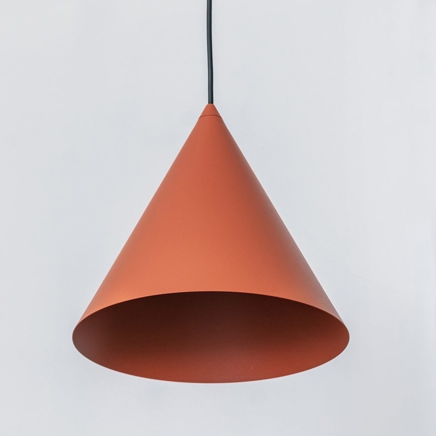 Pendel på ledning ETNA II 1xE27/15W/230V Ø 25 cm orange