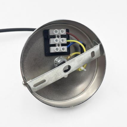 Pendel på ledning FLO 1xE27/15W/230V poleret krom/klar