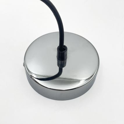 Pendel på ledning FLO 1xE27/15W/230V poleret krom/klar