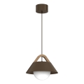Pendel på ledning FUNDA 1xE27/15W/230V brun