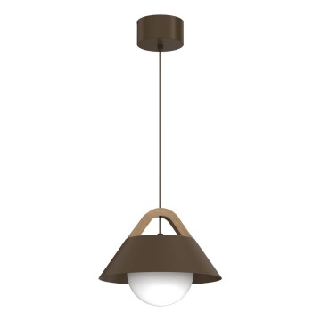 Pendel på ledning FUNDA 1xE27/15W/230V brun