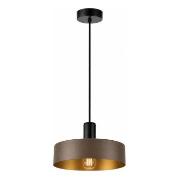 Pendel på ledning HAKI 1xE27/60W/230V brun/sort