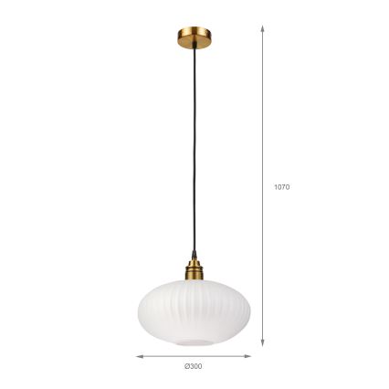 Pendel på ledning HECTOR 1xE27/15W/230V Ø 30 cm