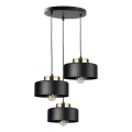 Pendel på ledning IGNIA 3xE27/60W/230V sort