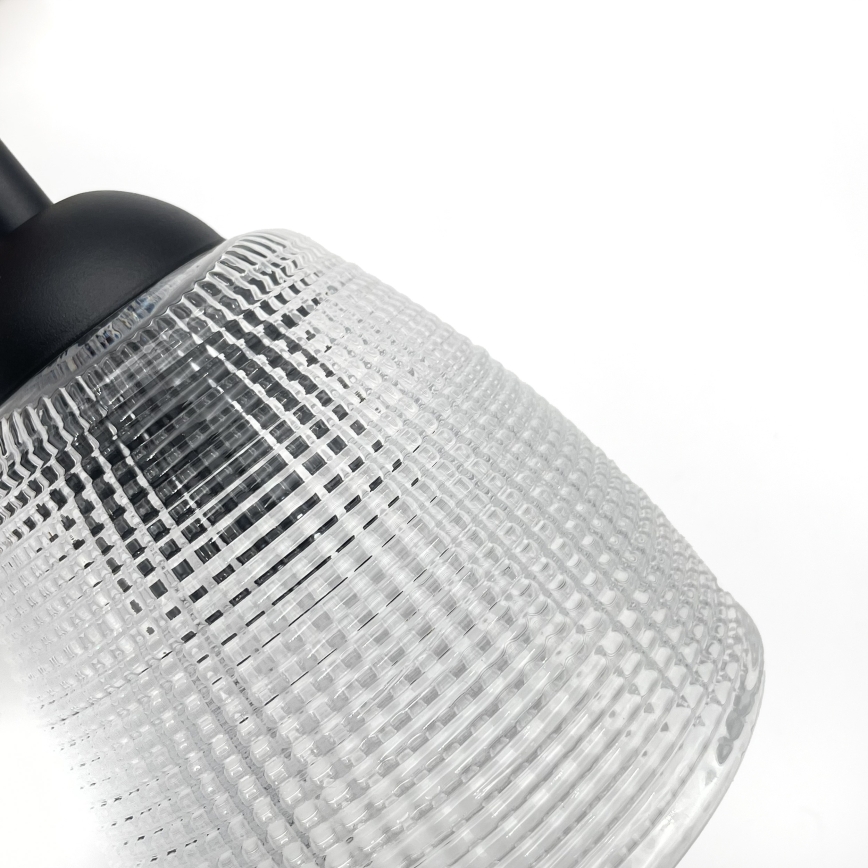 Pendel på ledning LEANDRA 3xE27/15W/230V eg/sort