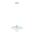 Pendel på ledning LITO 1xE27/15W/230V mintgrøn