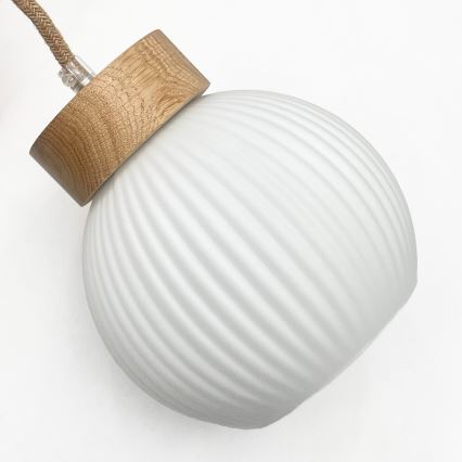 Pendel på ledning LOOMIS 5xE27/15W/230V 130 cm beige/egetræ