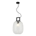 Pendel på ledning LUCY 1xE27/40W/230V, sort