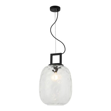 Pendel på ledning LUCY 1xE27/40W/230V, sort