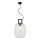 Pendel på ledning LUCY 1xE27/40W/230V, sort