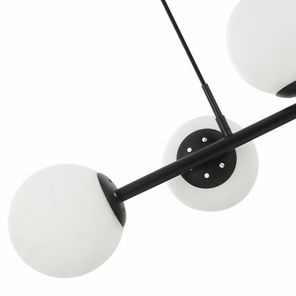 Pendel på ledning MADDIE 5xE14/5W/230V sort