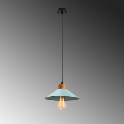 Pendel på ledning MANAVGAT 1xE27/40W/230V blå/brun