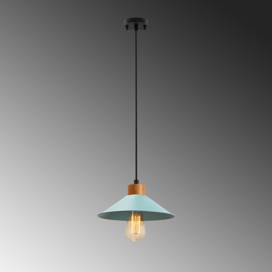 Pendel på ledning MANAVGAT 1xE27/40W/230V blå/brun