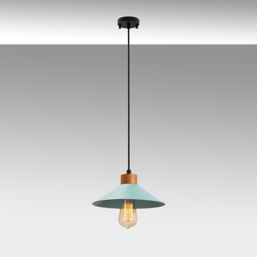 Pendel på ledning MANAVGAT 1xE27/40W/230V blå/brun