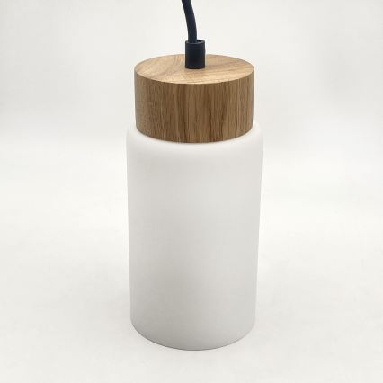 Pendel på ledning MARKUS 5xE27/15W/230V sort/eg