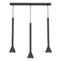 Pendel på ledning MAZZO 3xGU10/8W/230V sort