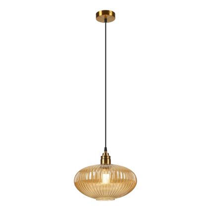 Pendel på ledning MILOU 1xE27/15W/230V guld/røget beige