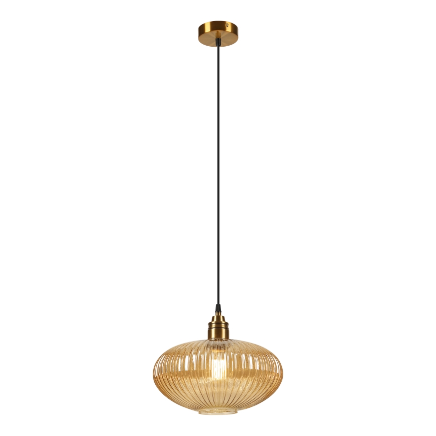 Pendel på ledning MILOU 1xE27/15W/230V guld/røget beige