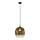 Pendel på ledning MIRROR 1xE27/14W/230V røgfarvet guld
