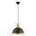 Pendel på ledning MONZA 1xE27/40W/230V Ø 29 cm sort/bronze